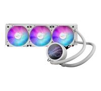 ASUS ROG RYUO III 360 ARGB Blanc -Refroidisseur liquide CPU tout-en-un (écran LED Anime Matrix, solution de pompe Asetek 8e gen, 3 ventilateurs de refroidissement ROG ARGB de 120 mm, Aura Sync RGB)