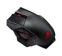 ASUS ROG Spatha - Souris - pour droitiers - laser - 12 boutons - sans fil, filaire - 2.4 GHz - récepteur sans fil USB - noir titane