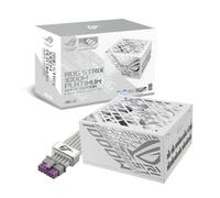 ASUS ROG Strix 1000W Platinum White Edition (80 Plus et Cybenetics Platinum, ATX entièrement modulaire, ATX 3.1, PCIe 5.1, GaN MOSFET, GPU-First IVS, ROG Equalizer 12V-2x6, 10 Ans)