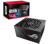 ASUS ROG Strix 550W Gold Bloc d’alimentation (radiateurs ROG, ventilateurs axiaux à double roulement à billes, technologie 0dB, certification 80 plus Gold, câbles modulables, Garantie 10 ans)