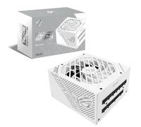 ASUS ROG Strix 850W Blanc Bloc d’alimentation (radiateurs ROG, ventilateurs axiaux à double roulement à billes, technologie 0dB, certification 80 plus Gold, câbles modulables, Garantie 10 ans)