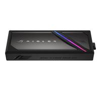 ASUS Boîtier SSD ROG Strix Aiolos – USB-C 3.2 Gen 2x2, 2x M.2 NVMe/SATA, Sans outil, Ventilé