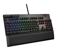 ASUS ROG Strix Flare II Clavier de jeu 100 % RVB, commutateurs mécaniques ROG NX rouge, touches PBT doubleshot, interrogation 8 K Hz, mousse insonorisante, commandes multimédias, passage USB,