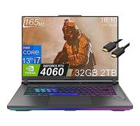 Asus ROG Strix G16 Gaming 16/" FHD+ 165 Hz (Intel 13e génération Core i7-13650HX, 32 Go de RAM DDR5, SSD PCIe 2 To, Gece RTX 4060 8 Go) rétroéclairé RVB, Thunderbolt 4, Wi-Fi 6E, câble IST, Win 11