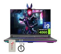 ASUS ROG Strix G16 Ordinateur portable de jeu 16 po QHD 240 Hz, Intel i9-14900HX, NVIDIA GeForce RTX 4060, 64 Go de RAM DDR5, SSD PCIe de 4 To, clavier rétroéclairé RVB, gris, Windows 11, ensemble