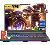 ASUS ROG Strix G16 Ordinateur portable de jeu, écran 16" 240 Hz, licence à vie de bureau, Intel i9-14900HX, GeForce RTX 4060, 64 Go DDR5, 4 To SSD, KB rétroéclairé, Wi-Fi 6E, Windows 11 Pro, avec
