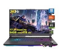 ASUS ROG Strix G17 G713 Ordinateur portable de jeu | 17,3" WQHD IPS 240 Hz G-Sync | AMD 12-Core Ryzen 9 7845HX > i9-12900H | 64 Go DDR5 4 To SSD | GeForce RTX 4060 8 Go | USB-C RVB rétroéclairé