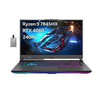 ASUS ROG Strix G17 Ordinateur portable de jeu 17,3" QHD 240 Hz, AMD Ryzen 9-7845HX, 64 Go DDR5, SSD PCIe 2 To, NVIDIA GeForce RTX 4060 8 Go GDDR6, clavier rétroéclairé RVB 4 zones, Wi-Fi 6E, Windows