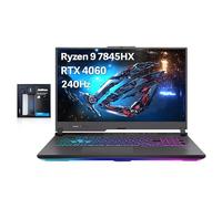 ASUS ROG Strix G17 Ordinateur portable de jeu 17,3" QHD 240 Hz, AMD Ryzen 9-7845HX, NVIDIA GeForce RTX 4060, 64 Go DDR5, 2 To SSD, clavier rétroéclairé RVB 4 zones, Wi-Fi 6E, Win 11 Home, gris
