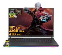 ASUS ROG Strix G18 G814 Ordinateur portable de jeu 18" 2,5k (2560 x 1600) 240 Hz (100 % DCI-P3) AMD 16-core Ryzen 9 9955HX (>i9-14900HX) 32 Go DDR5 4 To SSD GeForce RTX 50700HX Rétroéclairé RVB Caméra