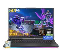 ASUS ROG Strix G18 G814 Ordinateur portable de jeu | 18" 2,5k (2560 x 1600) 240 Hz (100 % DCI-P3) | AMD Ryzen 9 9955HX 16 cœurs (>i9-14900HX) | 32 Go DDR5 1 To SSD | GeForce RTX 5. 070 | RGB