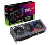 ASUS ROG Strix GeForce RTX 4060 Carte Graphique Gaming 8 Go OC Edition GDDR6 (NVIDIA RTX4060 DLSS3, PCIe 4.0, 1 x HMDI 2.1a, 3 x DisplayPort 1.4a, éclairage Aura Sync RVB,