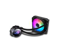ASUS ROG Strix LC II 120 ARGB, Kit de watercooling All-in-One de 120 mm, Socket Intel LGA 1700/1200/1150/1151/1152/1155/1156/2066 et AMD AM4/TR4, 1 ventilateur PWM 120 mm ARGB, 6 ans de garantie