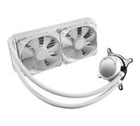 ASUS ROG Strix LC II 240 ARGB White Edition Refroidisseur CPU à Liquide Tout-en-Un avec Aura Sync, Support Intel LGA 1700 et AMD AM4/TR4 et 2 Ventilateurs ROG RGB adressables de 120 mm Blanc