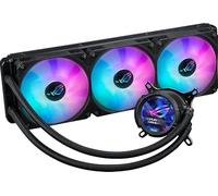 ASUS ROG Strix LC III ARGB - Watercooling CPU, Bloc d’eau rotatif à 360°, Pompe Asetek Gen7 v2, Ventilateurs premium ROG ARGB, Plus de 10 effets d’éclairage Aura personnalisables, LGA1851/1700 & AM5