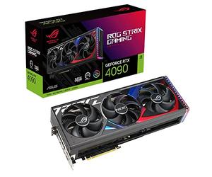 ASUS ROG Strix NVIDIA GeForce RTX 4090 - Carte Graphique Gaming (24GB GDDR6X, PCIe 4.0, HDMI 2.1a, DisplayPort 1.4a, 3.5 Slot, Ventilateurs axiaux)