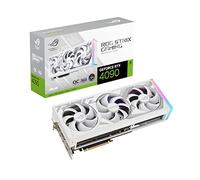 ASUS ROG STRIX NVIDIA GeForce RTX 4090 OC Edition / Blanc - Carte graphique gaming (24GB GDDR6X, PCIe 4.0, DLSS 3, HDMI 2.1a, DisplayPort 1.4a, ventilateurs axiaux)