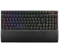 ASUS ROG Strix Scope II 96 Clavier de jeu mécanique sans fil (commutateurs ROG NX, repose-poignet, 4 GHz, Bluetooth, avec fil, récepteur ROG Omni, éclairage Aura Sync RVB, disposition QWERTZ) Noir