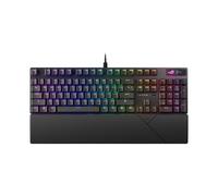 ASUS ROG Strix Scope II X Clavier de jeu mécanique filaire USB - 100 % pleine taille, commutateurs linéaires pré-lubrifiés ROG NX Snow V2, touches PBT, RVB, support PC/Mac, noir