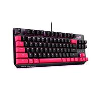 ASUS ROG Strix Scope TKL Electro Punk Clavier de jeu mécanique RGB filaire pour jeux FPS (commutateurs Cherry MX, cadre en aluminium et Aura Sync éclairage)