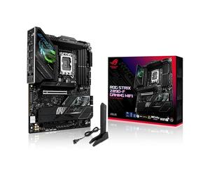 ASUS ROG Strix Z890-F Gaming WiFi Intel® Z890 LGA 1851 ATX, Carte mère avancée AI PC, 16+2+1+2 étapes, DDR5, WiFi 7, 5X M.2, Thunderbolt™ 4, USB Type-C®, AI Overclocking, Refroidissement et Mise en