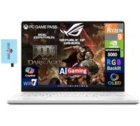 ASUS ROG Zephyrus G14 AI Ordinateur portable de jeu 14" ROG Nebula OLED 2,8K 500 nits (AMD Ryzen 9 270, GeForce RTX 5060 8 Go, 16 Go LPDDR5X, 1 To SSD, RGB KYB, WiFi 7, Win 11 Home) avec extension de