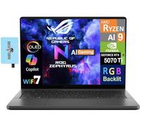 ASUS ROG Zephyrus G14 Ordinateur portable de jeu AI 2025 avec écran OLED 14" 2,8 K 120 Hz (AMD Ryzen AI 9 HX 370, GeForce RTX 5070 Ti 12 Go, 32 Go LPDDR5X, 2 To SSD, RGB KB, Win 11 Pro) avec