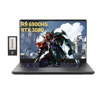 ASUS ROG Zephyrus G15 Ordinateur portable de jeu 15,6" QHD 240 Hz, AMD Ryzen 9 6900HS, GeForce RTX 3080 8 Go GDDR6, 40 Go DDR5, SSD PCIe 2 To, Clavier rétroéclairé, Wi-Fi 6E, Win 11 Pro, gris