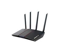 ASUS RT-AX55 AX1800 Dual Band WiFi 6 Gigabit Router, 802.11ax, Lifetime Internet Security, Parental Control, Mesh WiFi Support, MU-MIMO, OFDMA, 4 Gigabit LAN Ports, Beamforming