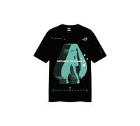 ASUS Tee-Shirt ROG I Edition Hatsune Miku - T-Shirt Noir Mixte, Coupe Unisexe, édition Collector Gaming (FR/ES, Alpha/Lettres, TG, Taille Normale, Taille Normale)