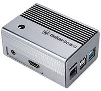 ASUS Tinker 2 Boitier en Aluminium sans Ventilateur, 2 x USB, 1 x MIPI DSI 22 Broches, 1 x Ethernet RJ45, 1 x Micro SD, 2 x antennes, 1 x MIPI CSI 15 Broches, 1 x HDMI, 1 x DC 5,5 mm, 1 x GPIO 40