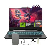 ASUS TUF A15 15.6 FHD Ordinateur portable de jeu 144 Hz, 16 Go de RAM DDR5, 1 To SSD, AMD Ryzen 7 7435HS, GeForce RTX 3050 4 Go GDDR6, Windows 11, clavier rétroéclairé RVB, webcam, noir, station
