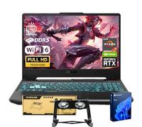 ASUS TUF A15 VR-Ready Pro Ordinateur portable de jeu, 15,6 po FHD 144 Hz, AMD Ryzen 7 7435HS, NVIDIA GeForce RTX 3050, 32 Go de RAM DDR5, 1 To SSD, KB rétroéclairé, RJ-45, ensemble avec radiateur