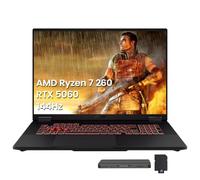 ASUS TUF A18 Ordinateur portable de jeu WUXGA 18" 144 Hz, AMD Ryzen 7 260, GeForce RTX 5060 8 Go GDDR7, 64 Go DDR5, 5 To de stockage (SSD 4 To + station d'accueil 1 To), clavier rétroéclairé, caméra
