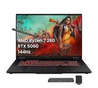 ASUS TUF A18 Ordinateur portable de jeu WUXGA 18 po 144 Hz, AMD Ryzen 7 260, NVIDIA GeForce RTX 5060, 32 Go DDR5, 2 To SSD, clavier rétroéclairé RVB, copilote, caméra infrarouge FHD, Wi-Fi 6E, Win 11