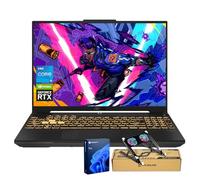 ASUS TUF F16 RTX 4050 Pro Ordinateur portable de jeu, 16" FHD+ 144 Hz, Intel Core 5 210H (Beats Intel i5-14500), NVIDIA RTX 4050, 64 Go de RAM DDR5, 1 To SSD, rétroéclairage RVB KB, ensemble avec