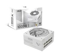 ASUS TUF Gaming 1000W Gold White Edition, Alimentation entièrement modulable, 80+ Gold, ATX 3.1, PCIE 5.1, Ventilateurs axiaux à Double roulement à Billes, Revêtement Protecteur PCB