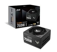 ASUS TUF Gaming 750W Gold - Bloc d'alimentation (750 Watts, modulaire, 80+ Gold, ATX 3.1, PCIE 5.1, Composants de qualité Militaire, Double roulement à Billes, Ventilateur Axial-Tech, revêtement PCB)