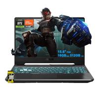 ASUS TUF Gaming A15 Ordinateur portable 15,6" FHD anti-reflet 144 Hz AMD Octa-core Ryzen 7 7435HS (Beats i7-12700H) 16 Go de RAM 512 Go SSD GeForce RTX 3050 Rétroéclairé USB-C Fast Charge Win11 avec