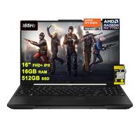 Asus TUF Gaming A16 Ordinateur portable 16" FHD+ 165Hz 7ms 100% sRGB AMD Octa-core Ryzen 7 7735HS 16 Go RAM 512 Go SSD Radeon RX 7700S 8 Go (>RTX4060) Rétroéclairé USB-C USB4 Charge rapide Win11 avec
