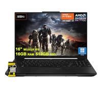 ASUS TUF Gaming A16 Ordinateur portable 16" WUXGA 165 Hz 100 % sRGB AMD 8-core Ryzen 7 7735HS 16 Go DDR5 512 Go SSD Radeon RX 7700S (>RTX4060) rétroéclairé USB4 AI Noise Cancelation Win11Pro avec