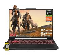 ASUS TUF Gaming A16 Ordinateur portable 16" WUXGA IPS 144 Hz AMD 6 cœurs Ryzen 7 7445HS 16 Go de RAM 1 To SSD GeForce RTX 4050 (jusqu'à 194 AI Tops) Rétroéclairé RVB USB4 Bidirectionnel AI Antibruit