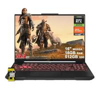 ASUS TUF Gaming A16 Ordinateur portable 16" WUXGA IPS 144 Hz AMD 6 cœurs Ryzen 7 7445HS 16 Go de RAM 512 Go SSD GeForce RTX 4050 (jusqu'à 194 AI Tops) Rétroéclairé RVB USB4 Bidirectionnel AI Antibruit