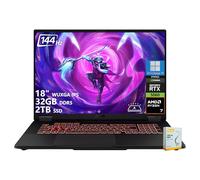 ASUS TUF Gaming A18 Ordinateur portable de jeu | WUXGA IPS 144 Hz | AMD 8-Core Ryzen 7 260 | 32 Go DDR5 2 To SSD | NVIDIA GeForce RTX 5060 (572 AI Tops) | Clavier rétroéclairé USB 4 Win11 Pro avec