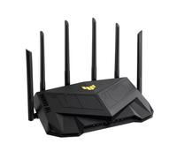 ASUS TUF Gaming AX6000 Routeur WiFi 6 Double Bande, Double Ports 2,5 G, Mode Jeu Mobile, Transfert de Port, Sécurité Réseau Sans Abonnement, Protection Instantanée