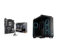 ASUS TUF Gaming B850-PLUS WiFi Carte mère Gaming AMD ATX + TUF Gaming GT502 Horizon ARGB (Noir) Boîtier PC ATX Gaming