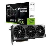ASUS TUF Gaming GeForce RTX 5060 OC Edition 8GB GDDR7 Gaming Graphics Card (Nvidia GeForce RTX5060 DLSS 4, 3,125 Slot Design, PCIe 5.0, 3X DisplayPort 2.1b, 1x HDMI 2.1b, TUF-RTX5060-O8G-GAMING)