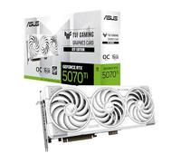 ASUS TUF Gaming GeForce RTX 5070 Ti 16 Go GDDR7 BTF White OC Edition Carte Graphique de Jeu (PCIe 5.0, HDMI/DP 2.1, Fente 3.125, Composants de qualité Militaire, avec Adaptateur GC-HPWR Amovible)