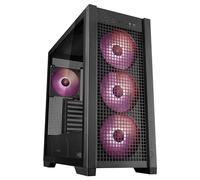 ASUS TUF Gaming GT302 ARGB ATX Mid-Tower Case Black - Four 140 x 28 mm ARGB Fans for High Airflow and Static Pressure, Interchangeable Tempered Glass and Mesh Side Panel, Hidden-Connector MB Support