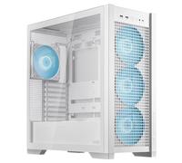 ASUS TUF Gaming GT302 ARGB Boîtier Tour intermédiaire ATX avec Quatre Ventilateurs ARGB 140 x 28 mm pour Flux d'air et Pression Statique, Panneau Interchangeable, Panneau supérieur Amovible, Support